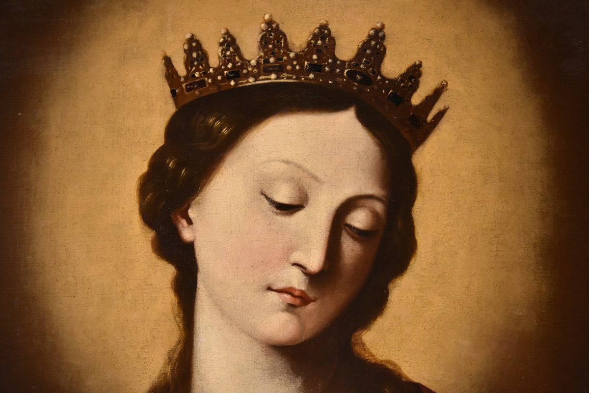 Sainte Catherine d'Alexandrie, Guido Reni (Bologne 1575 - 1642) Atelier De -photo-1