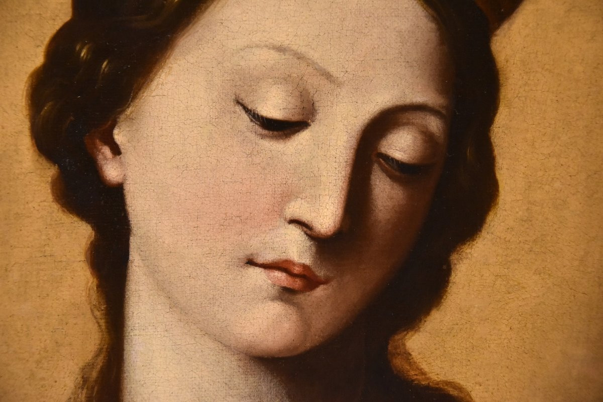 Sainte Catherine d'Alexandrie, Guido Reni (Bologne 1575 - 1642) Atelier De -photo-2