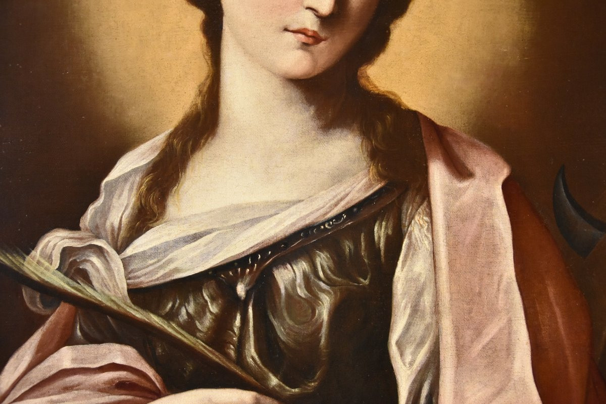 Sainte Catherine d'Alexandrie, Guido Reni (Bologne 1575 - 1642) Atelier De -photo-3