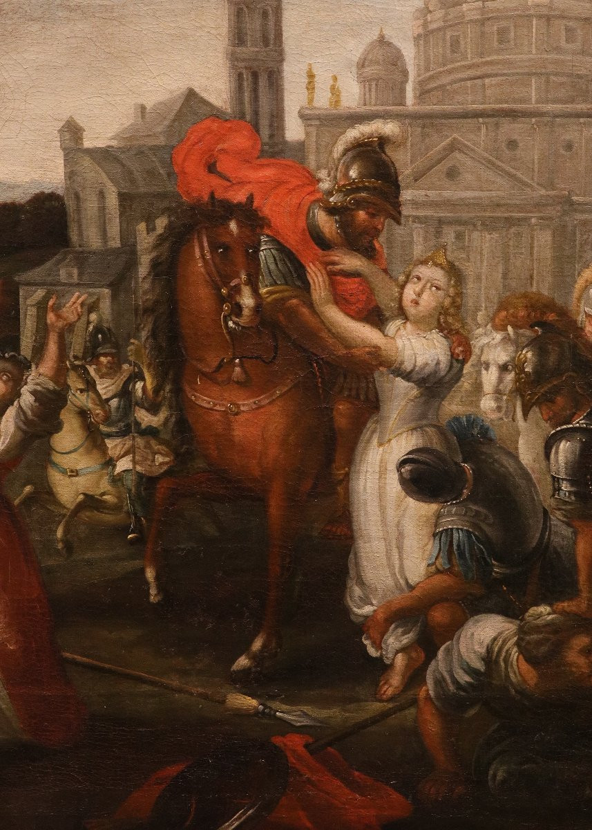 L'enlèvement des Sabines, Vincent Malò (Cambrai, vers 1595/1600 - Rome, 1649) attribué-photo-3