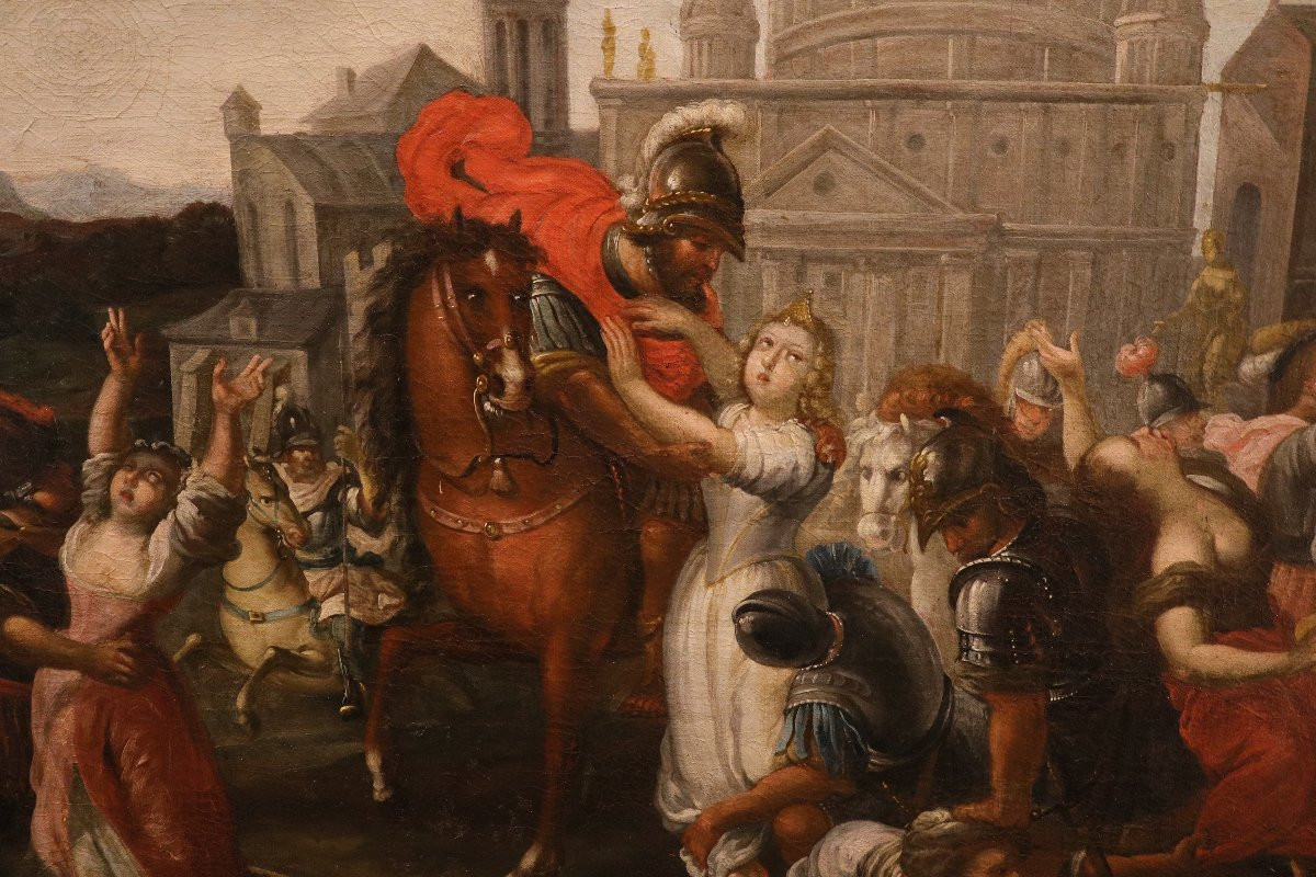 L'enlèvement des Sabines, Vincent Malò (Cambrai, vers 1595/1600 - Rome, 1649) attribué-photo-2