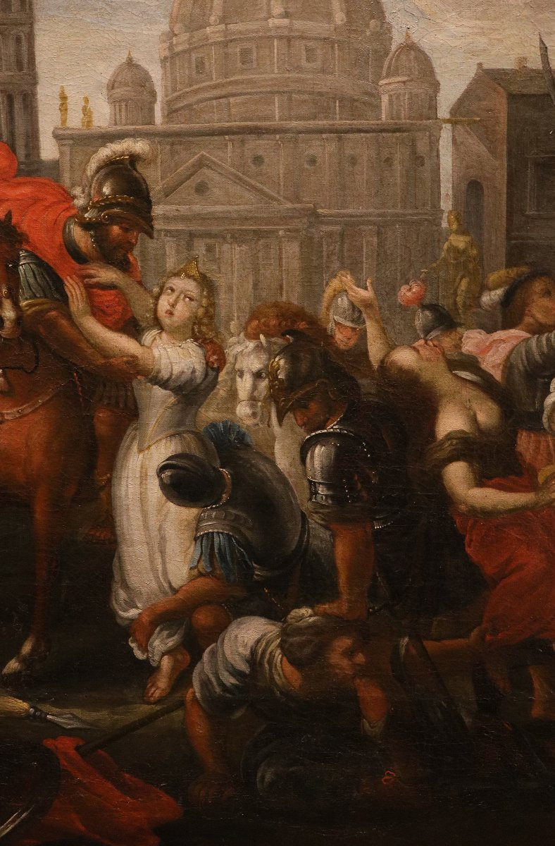 L'enlèvement des Sabines, Vincent Malò (Cambrai, vers 1595/1600 - Rome, 1649) attribué-photo-3