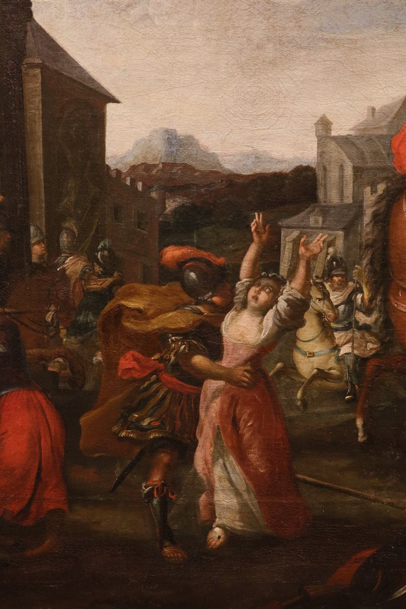 L'enlèvement des Sabines, Vincent Malò (Cambrai, vers 1595/1600 - Rome, 1649) attribué-photo-6