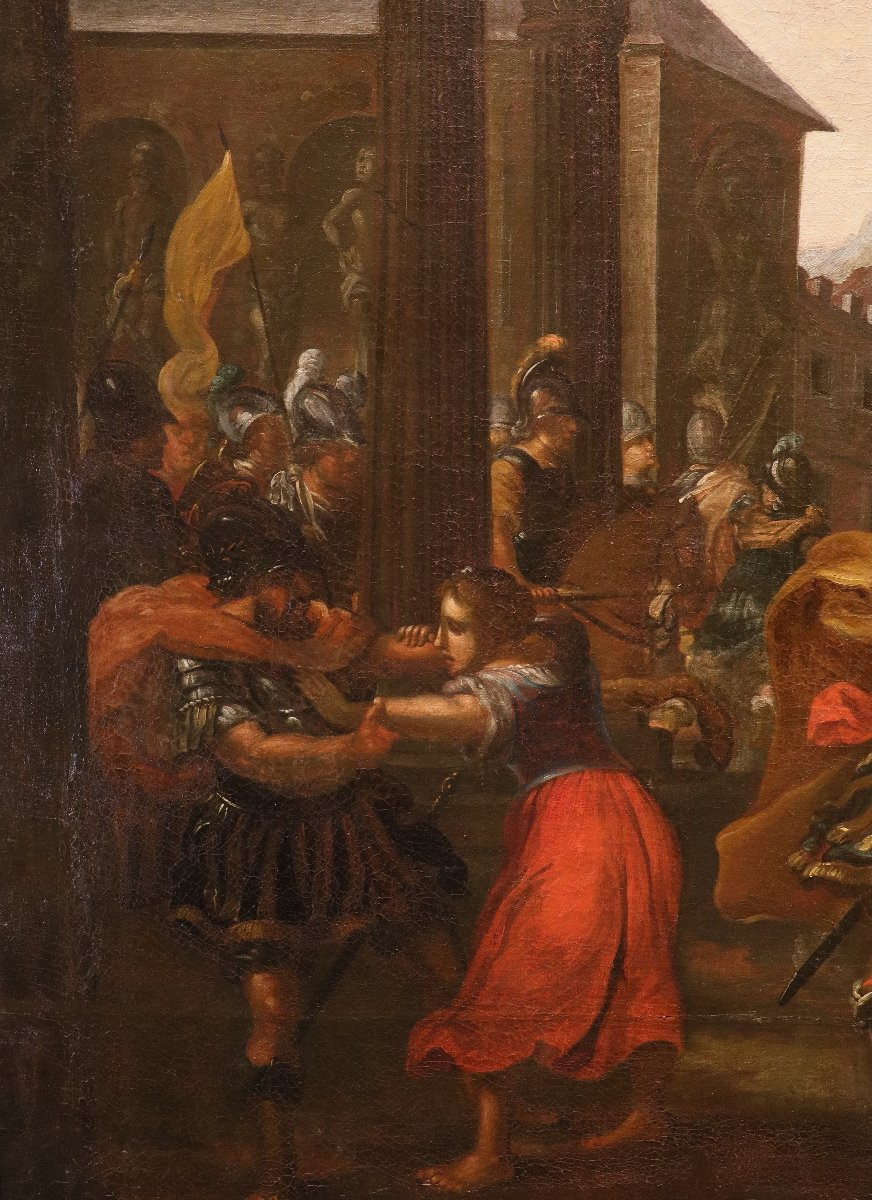 L'enlèvement des Sabines, Vincent Malò (Cambrai, vers 1595/1600 - Rome, 1649) attribué-photo-7