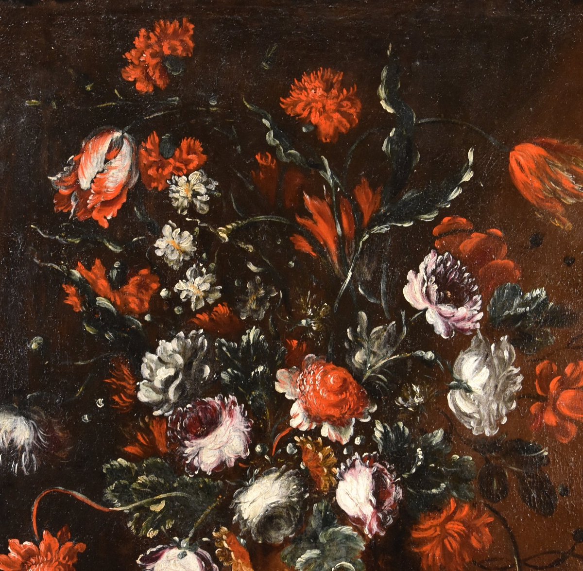 Francesca Volò Smiller (Milan, 1657 - 1700), Nature morte de fleurs-photo-4