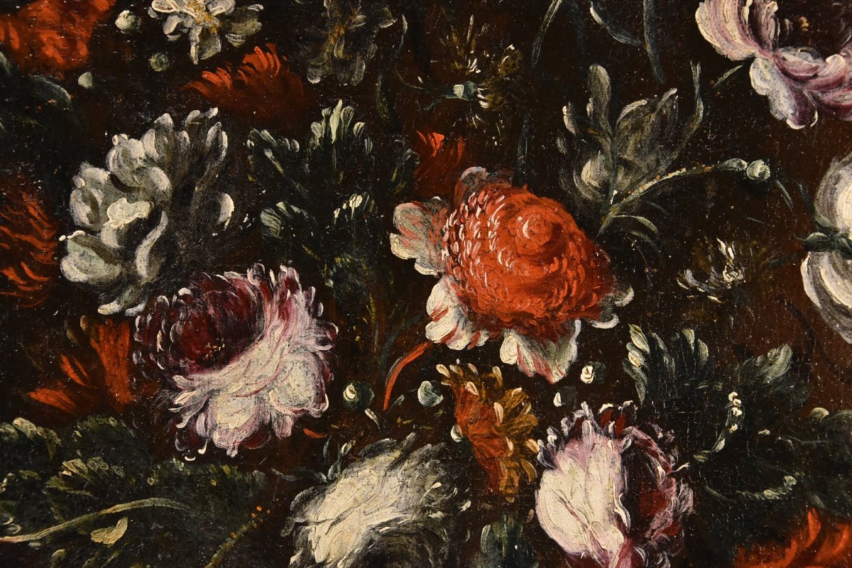 Francesca Volò Smiller (Milan, 1657 - 1700), Nature morte de fleurs-photo-6
