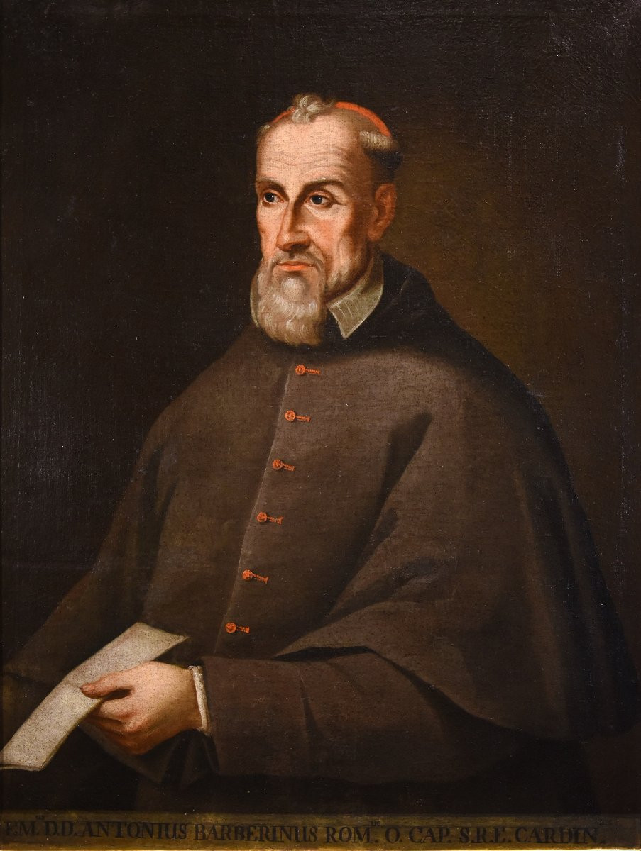 Portrait Du Cardinal Antonio Marcelli Barberini, Antonio Alberti (1603 - 1649)-photo-2