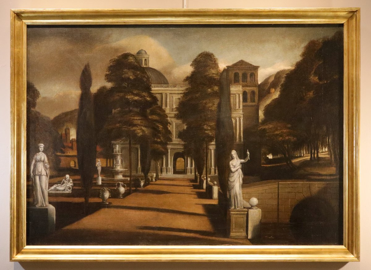 View Of A Villa With An Italian Garden, Isaac De Moucheron (amsterdam, 1667–1744) Workshop-photo-2