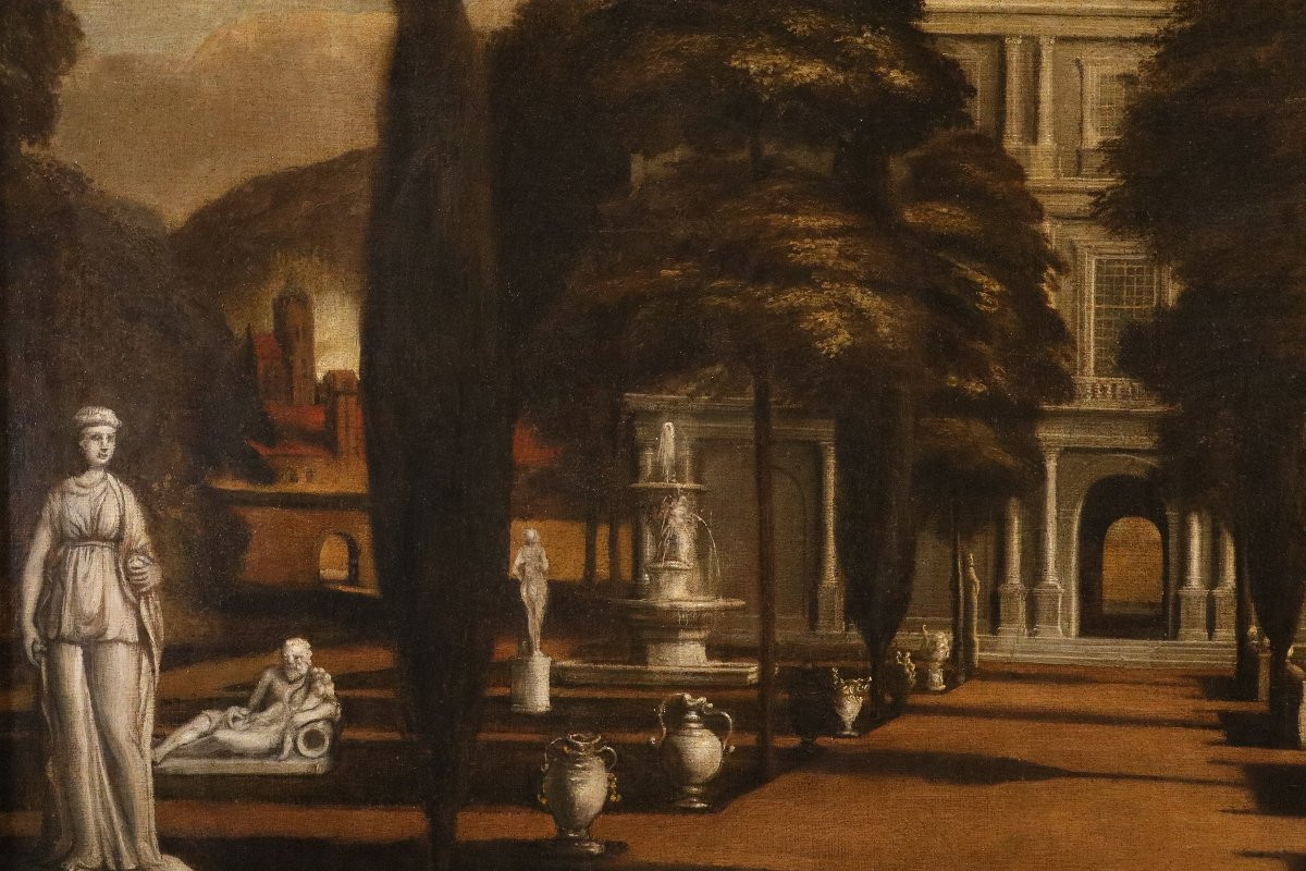 View Of A Villa With An Italian Garden, Isaac De Moucheron (amsterdam, 1667–1744) Workshop-photo-4
