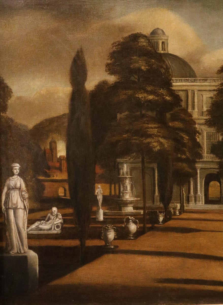 View Of A Villa With An Italian Garden, Isaac De Moucheron (amsterdam, 1667–1744) Workshop-photo-3