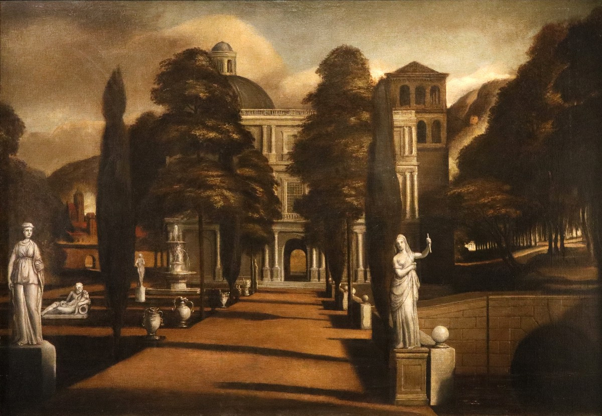 View Of A Villa With An Italian Garden, Isaac De Moucheron (amsterdam, 1667–1744) Workshop