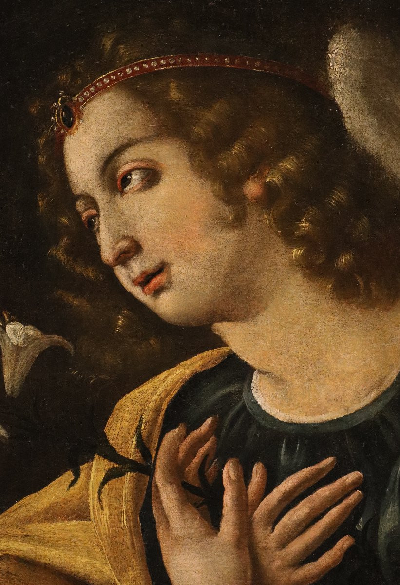 The Announcing Angel, Lucrina Fetti (rome, C. 1590 – Mantua, 1673)-photo-3