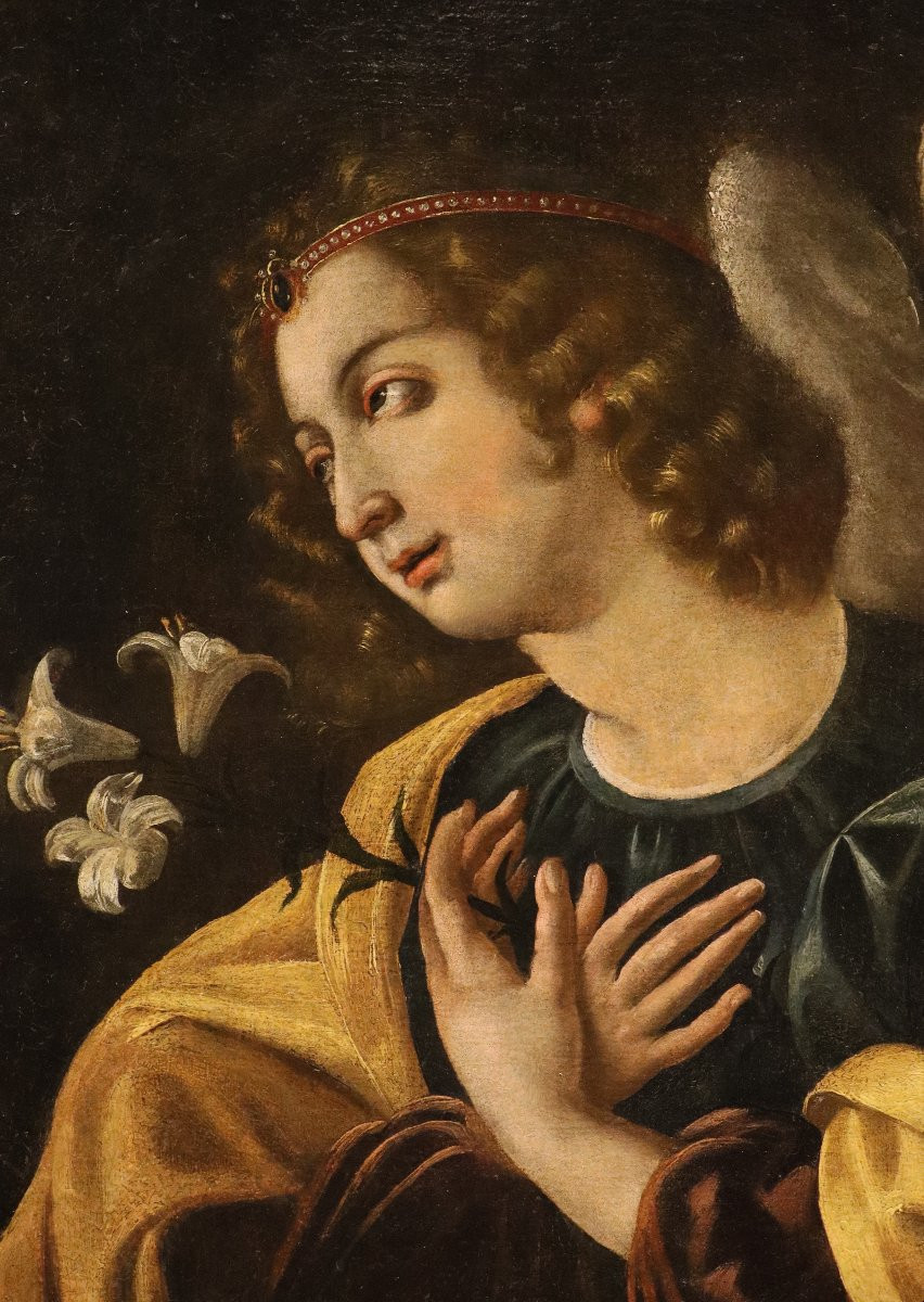 The Announcing Angel, Lucrina Fetti (rome, C. 1590 – Mantua, 1673)-photo-6