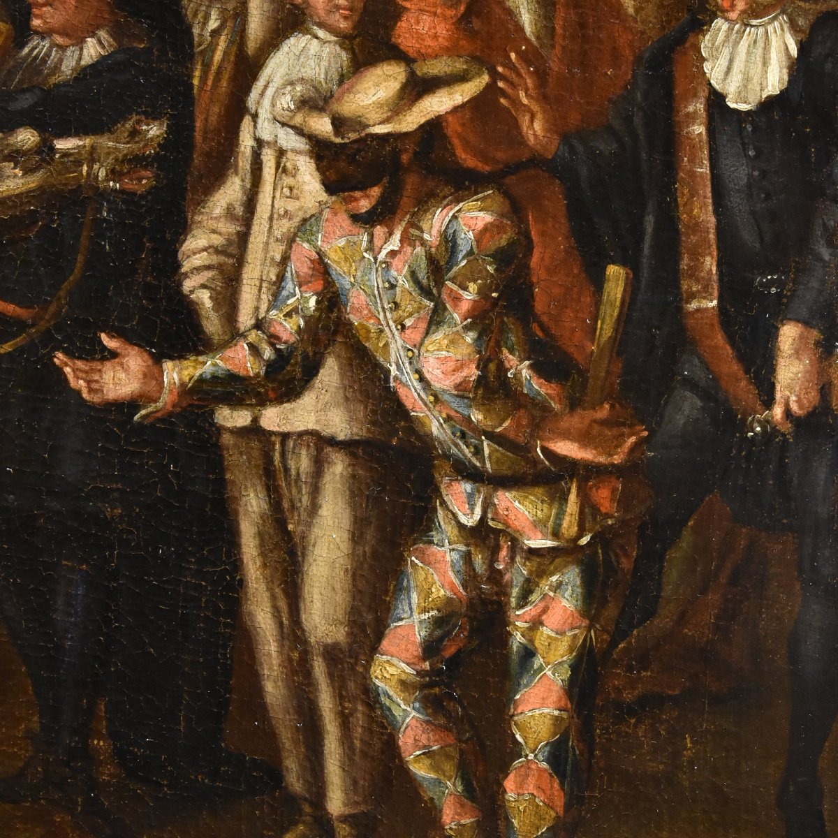 Carnaval à Venise avec Arlequin, Marco Marcola (Vérone, 1711 - 1780)-photo-2