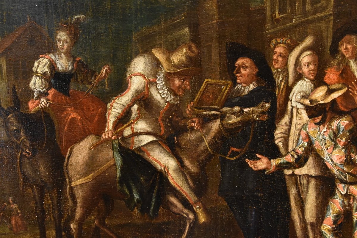 Carnaval à Venise avec Arlequin, Marco Marcola (Vérone, 1711 - 1780)-photo-5