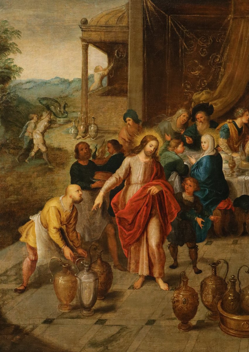 Les Noces de Cana, Frans Francken II (Anvers, 1581 – 1642) attribué-photo-1