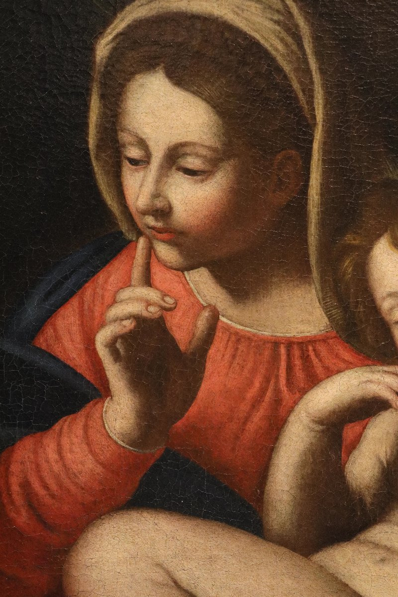 Madonna Of Silence, Annibale Carracci (bologna 1560 – Rome 1609) School Of-photo-4