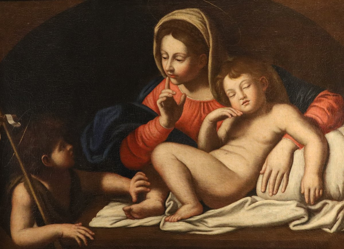 Madonna Of Silence, Annibale Carracci (bologna 1560 – Rome 1609) School Of-photo-7