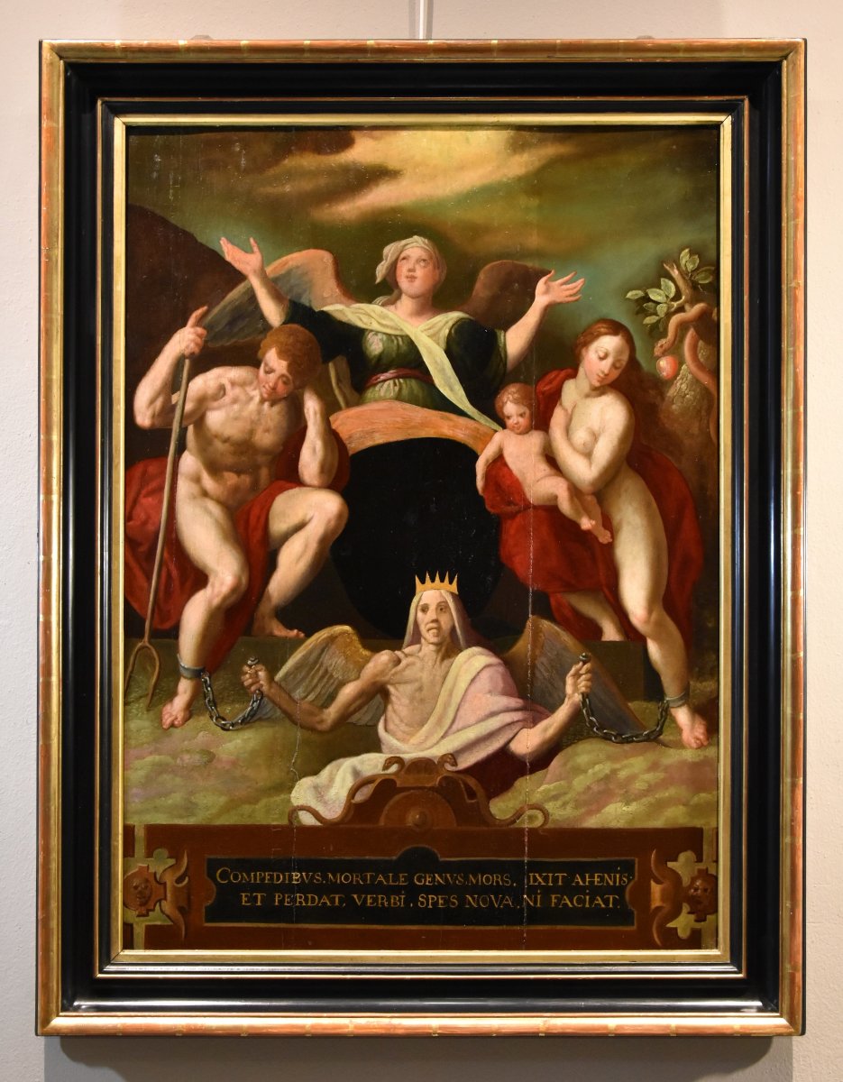 La rédemption d'Adam et Ève, Jacob de Backer (Anvers 1555 – 1585)-photo-2