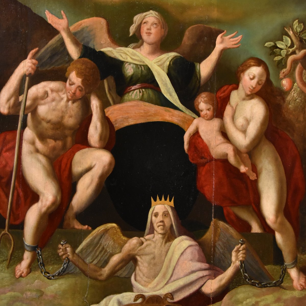 La rédemption d'Adam et Ève, Jacob de Backer (Anvers 1555 – 1585)-photo-7