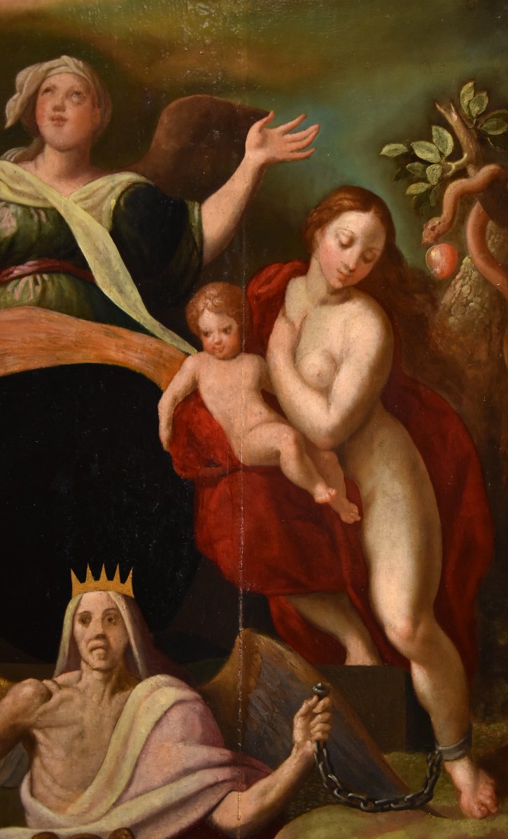 La rédemption d'Adam et Ève, Jacob de Backer (Anvers 1555 – 1585)-photo-8