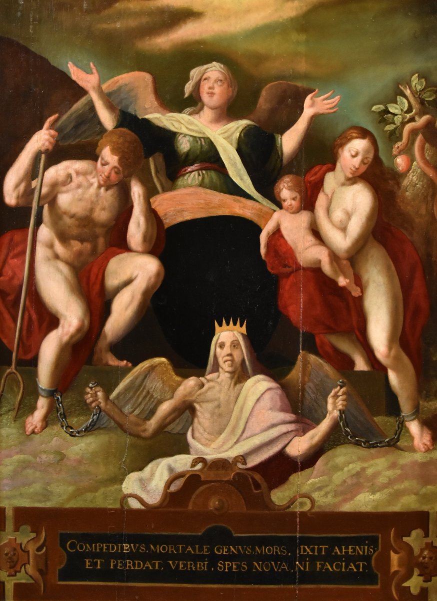 La rédemption d'Adam et Ève, Jacob de Backer (Anvers 1555 – 1585)