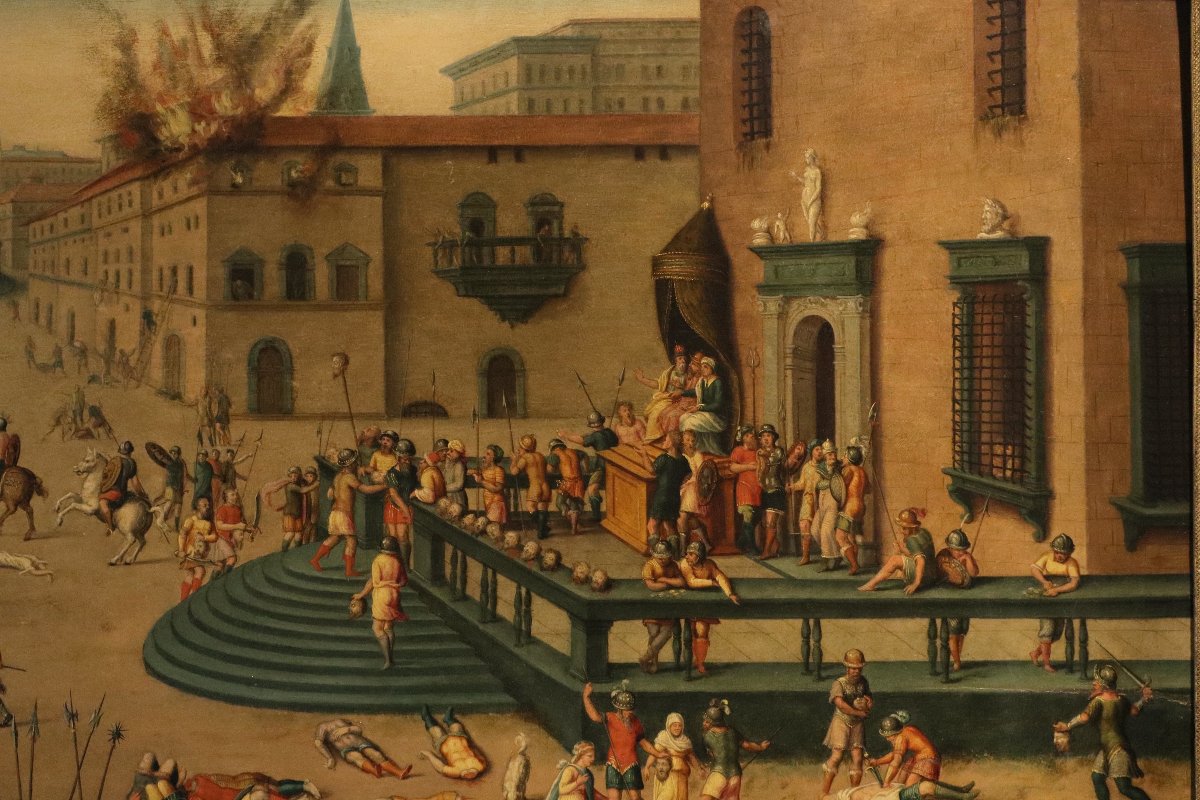 Massacre Ordered By The Triumvirs, Workshop Of Antoine Caron (beauvais, 1521 – Paris, 1599) -photo-4