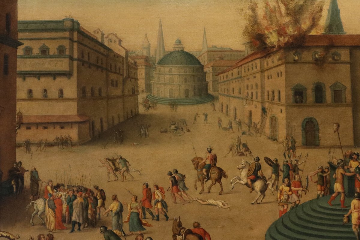 Massacre Ordered By The Triumvirs, Workshop Of Antoine Caron (beauvais, 1521 – Paris, 1599) -photo-1