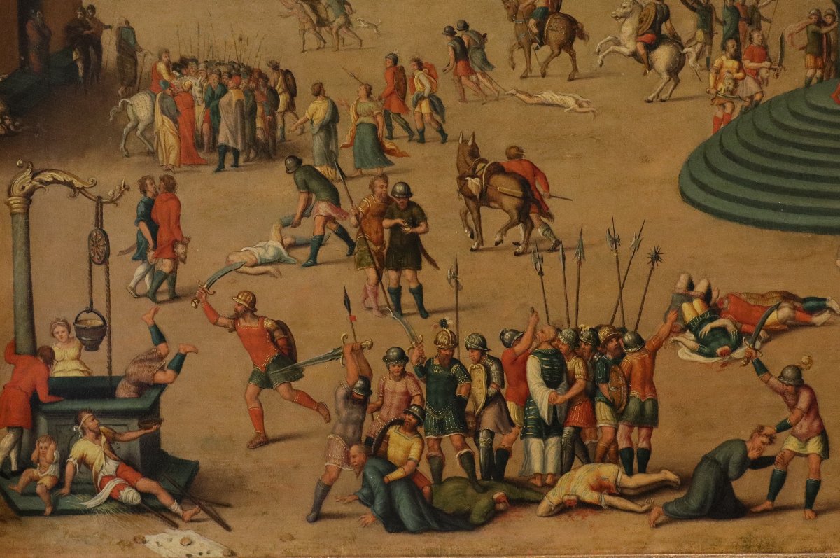Massacre Ordered By The Triumvirs, Workshop Of Antoine Caron (beauvais, 1521 – Paris, 1599) -photo-2