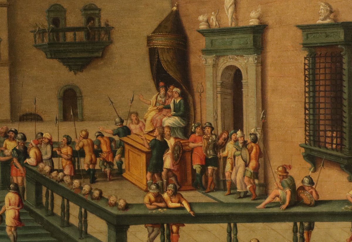 Massacre Ordered By The Triumvirs, Workshop Of Antoine Caron (beauvais, 1521 – Paris, 1599) -photo-6