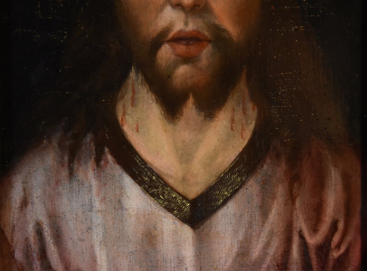 Ecce Homo, Cercle De Quentin Metsys (Louvain, 1466 - Anvers, 1530)-photo-3