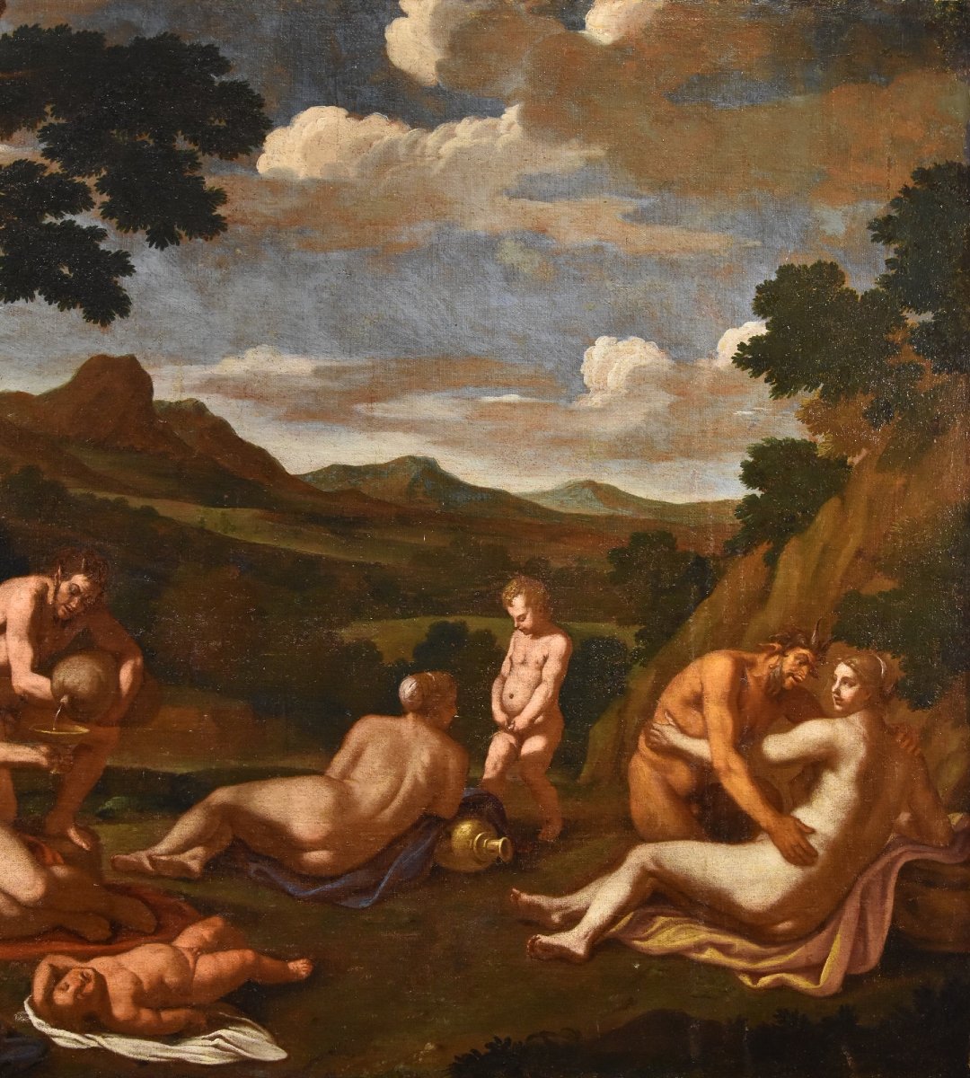 Bacchanalia, Attributed To Giulio Carpioni (venice, 1613 – Vicenza, 1678)-photo-3