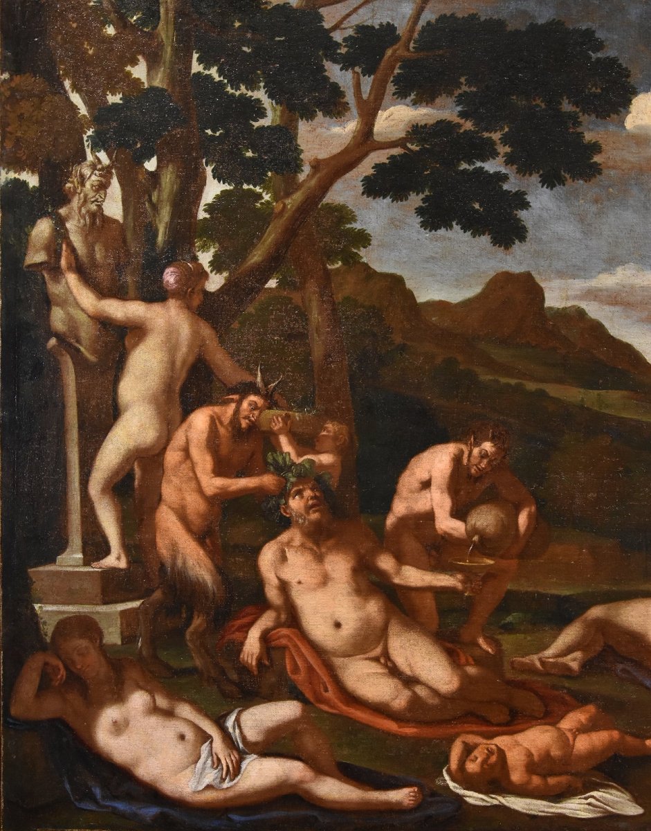 Bacchanalia, Attributed To Giulio Carpioni (venice, 1613 – Vicenza, 1678)-photo-4