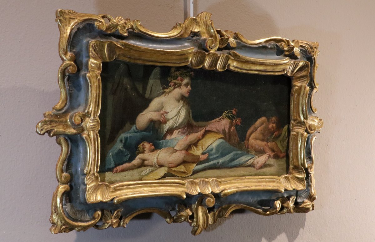 Gaspare Diziani (Belluno 1689 – Venise 1767), Allégorie du Sommeil (ou de la Nuit)-photo-1