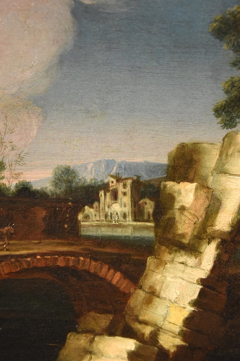  Paolo Anesi (rome, 1697–1773), River Landscape In The Lazio Countryside-photo-5