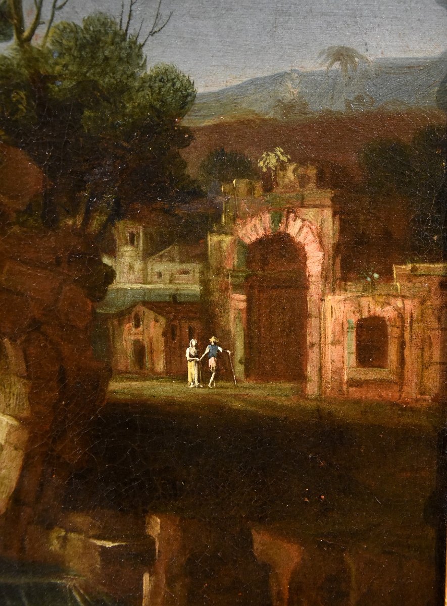  Paolo Anesi (rome, 1697–1773), River Landscape In The Lazio Countryside-photo-6