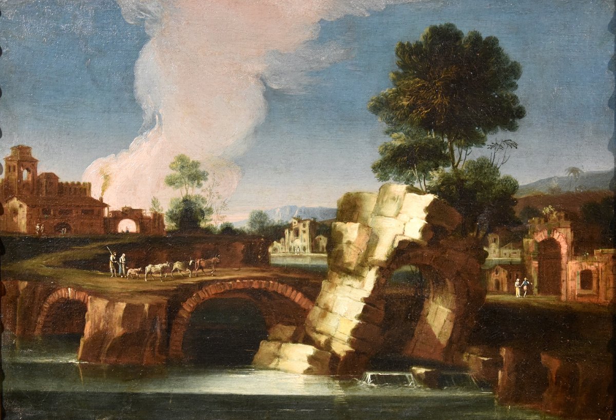  Paolo Anesi (rome, 1697–1773), River Landscape In The Lazio Countryside