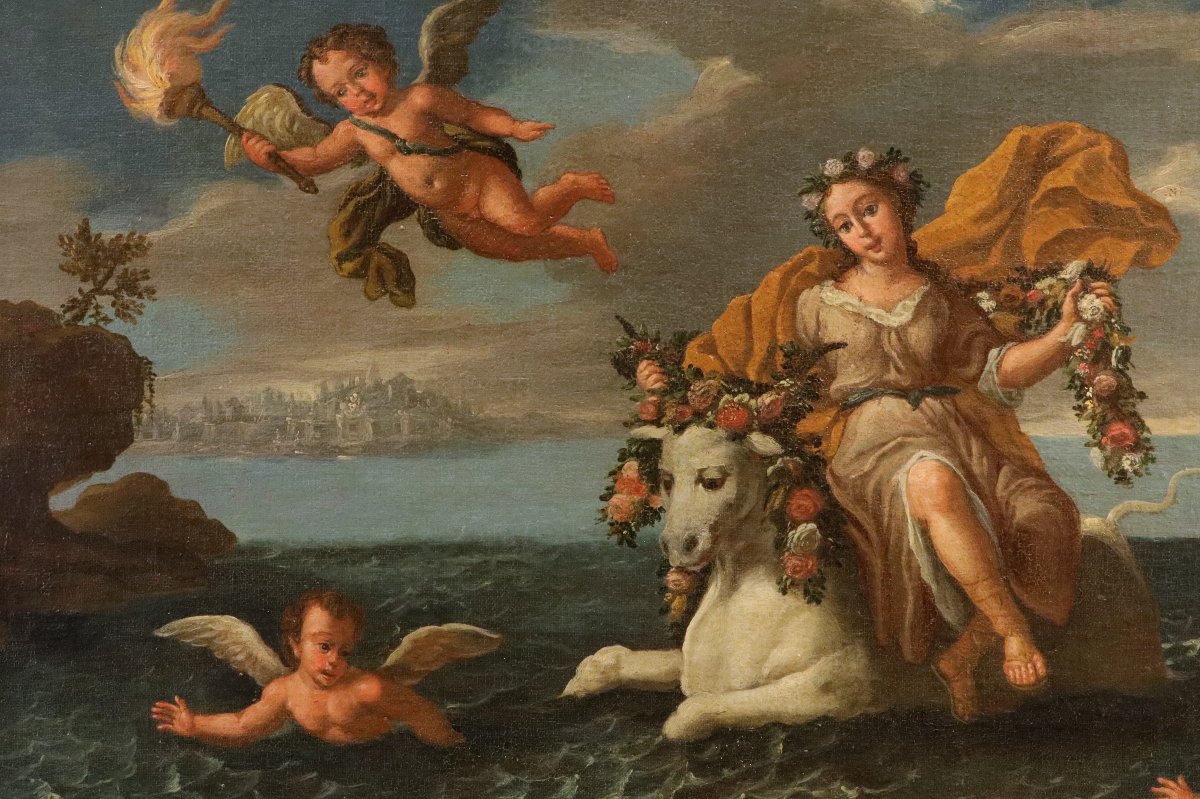  L'Enlèvement d'Europe, Paolo De Matteis (Piano Vetrale, 1662 - Naples, 1728) Cercle de-photo-3