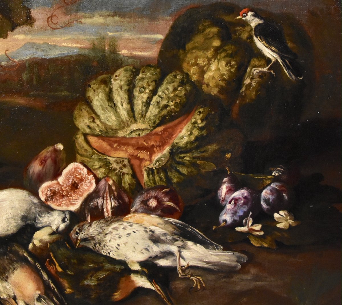 Giovanni Paolo Castelli (Rome 1659-1730), Nature Morte Dans Un Paysage-photo-1