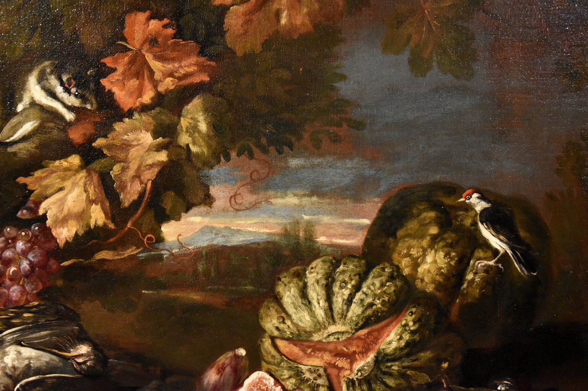 Giovanni Paolo Castelli (Rome 1659-1730), Nature Morte Dans Un Paysage-photo-4