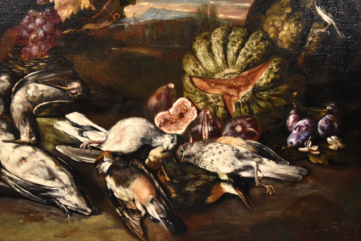 Giovanni Paolo Castelli (Rome 1659-1730), Nature Morte Dans Un Paysage-photo-6