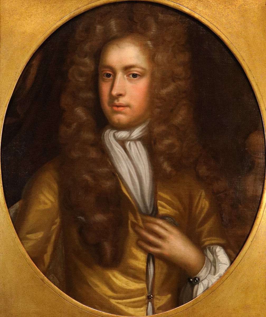 Portrait Of William Congreve, From The Workshop Of Godfrey Kneller (lübeck 1646 – London 1723)-photo-2