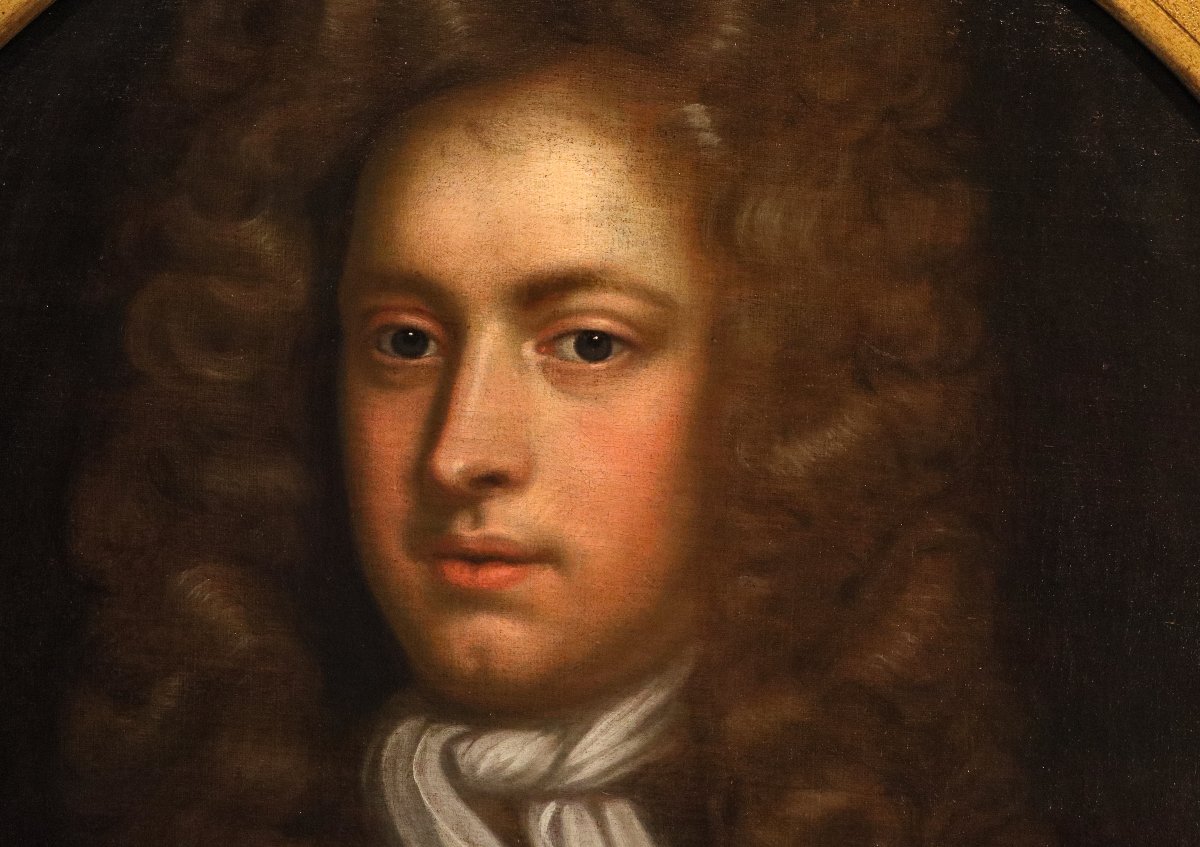Portrait Of William Congreve, From The Workshop Of Godfrey Kneller (lübeck 1646 – London 1723)-photo-2