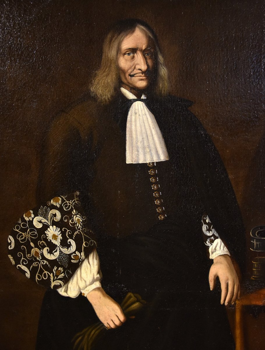 Full-length Portrait Of Giacomo Pesenti, Attributed To Carlo Ceresa (bergamo, 1609–1697)-photo-3