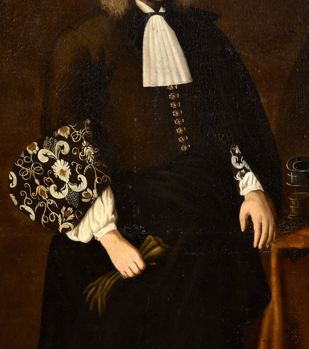 Full-length Portrait Of Giacomo Pesenti, Attributed To Carlo Ceresa (bergamo, 1609–1697)-photo-3