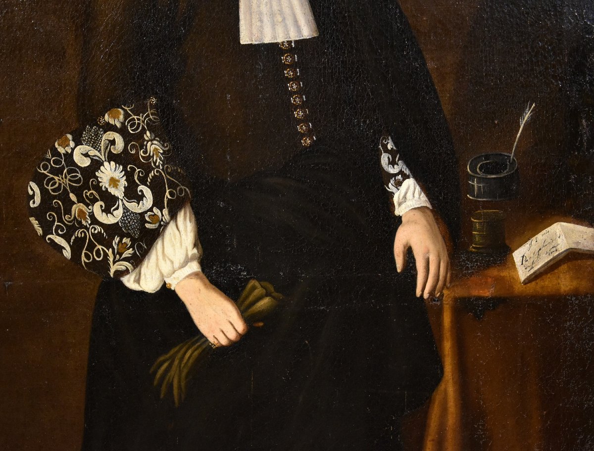 Full-length Portrait Of Giacomo Pesenti, Attributed To Carlo Ceresa (bergamo, 1609–1697)-photo-5