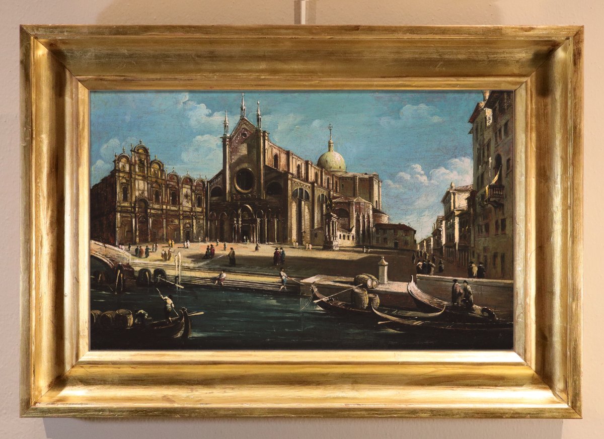 Campo Santi Giovanni e Paolo, Suiveur de Francesco Guardi (Venise, 1712 - 1793)-photo-2