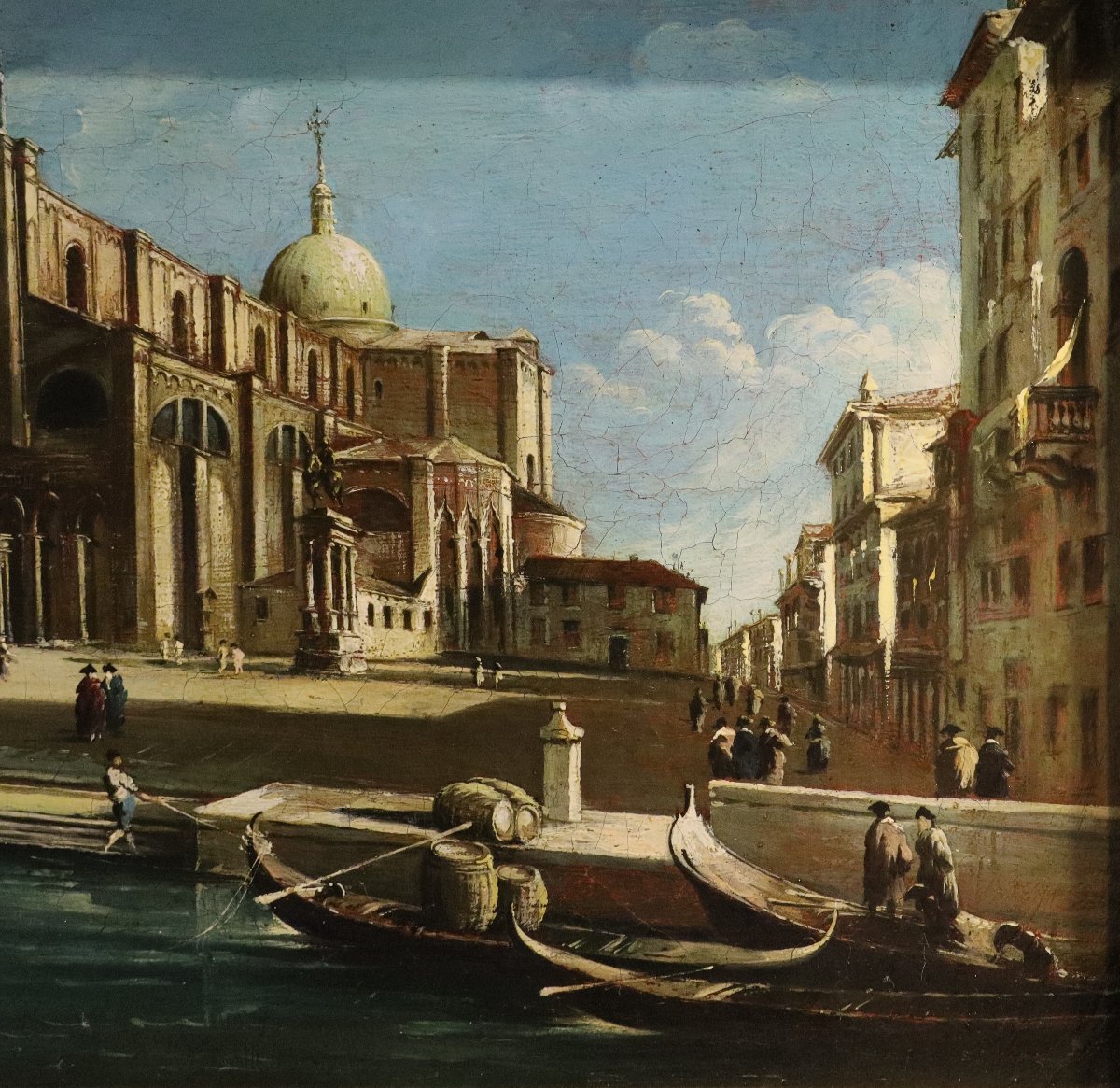 Campo Santi Giovanni e Paolo, Suiveur de Francesco Guardi (Venise, 1712 - 1793)-photo-1
