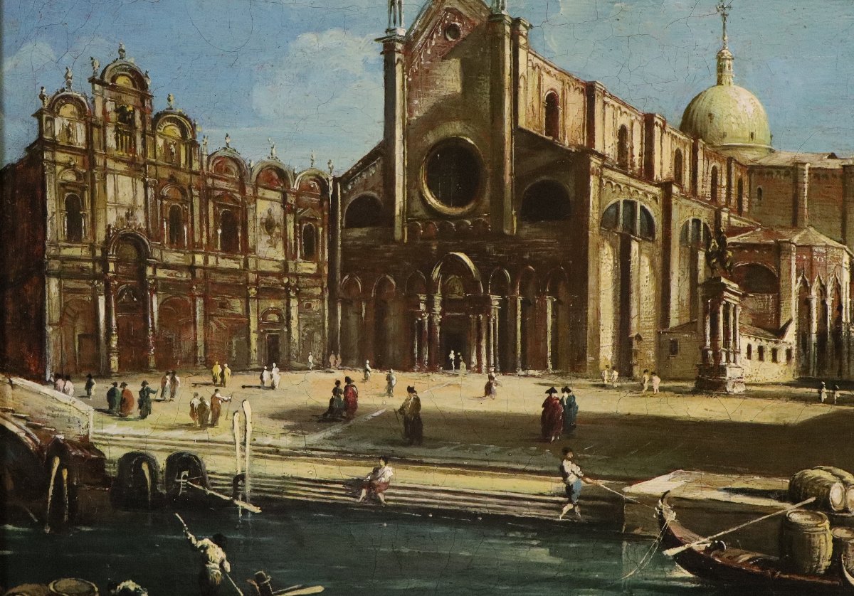 Campo Santi Giovanni e Paolo, Suiveur de Francesco Guardi (Venise, 1712 - 1793)-photo-3