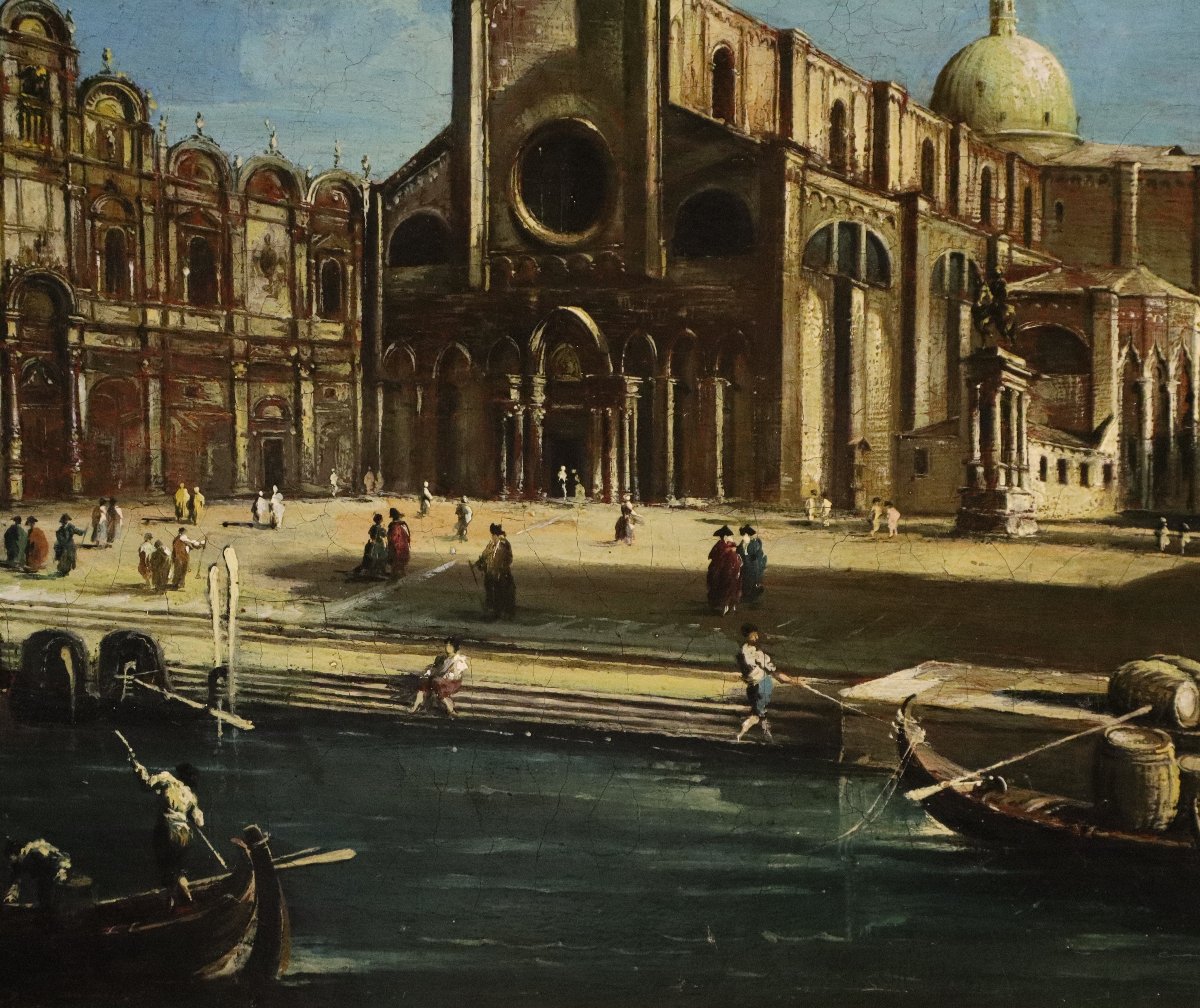 Campo Santi Giovanni e Paolo, Suiveur de Francesco Guardi (Venise, 1712 - 1793)-photo-4